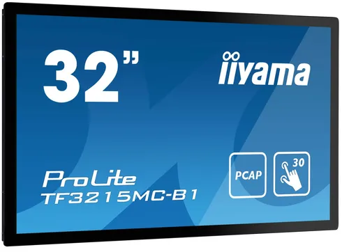 iiyama ProLite TF3215MC-B2 écran plat de PC 81,3 cm (32") 1920 x 1080 pixels Full HD LED Écran tactile Kiosque Noir