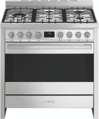 Smeg Master B95GMCX2 four et cuisinière Electrique Gaz Noir, Acier inoxydable A