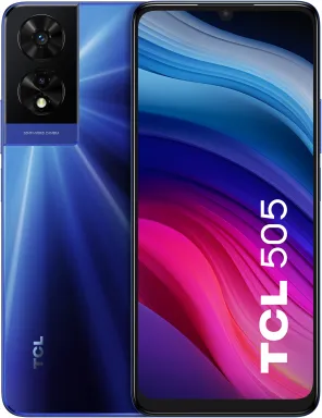 TCL 505 17,1 cm (6.75") Double SIM Android 14 4G USB Type-C 4 Go 128 Go 5010 mAh Bleu