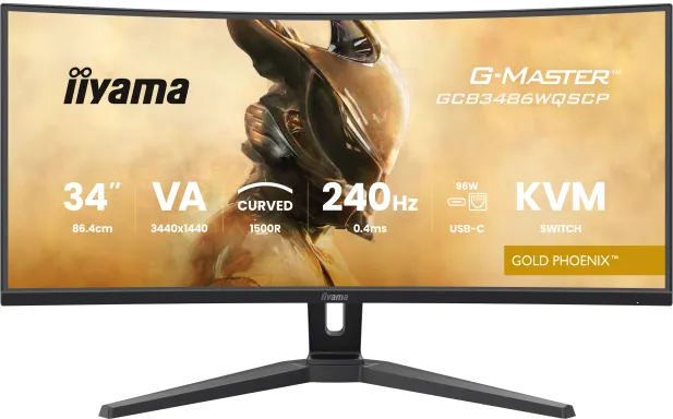 iiyama G-MASTER GCB3486WQSCP-B1 écran plat de PC 86,4 cm (34") 1440 x 3440 pixels 4K Ultra HD Noir