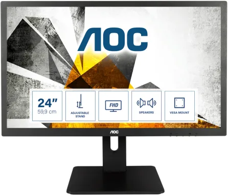 AOC 75 Series E2475PWJ écran plat de PC 61 cm (24") 1920 x 1080 pixels Full HD LCD Noir