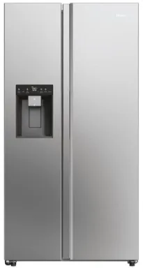 Haier SBS 90 Serie 5 HSW59F18EIMM frigo américain Pose libre 601 L E Platine, Acier inoxydable