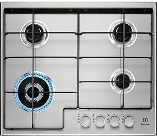 Electrolux EGS6434X plaque Acier inoxydable Intégré 60 cm Gaz 4 zone(s)