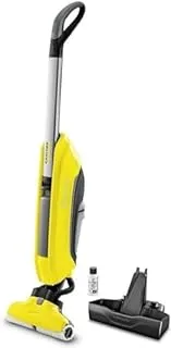 Kärcher FC 5 Cordless Aspirateur balai Batterie Sec&humide Sans sac Noir, Argent, Jaune